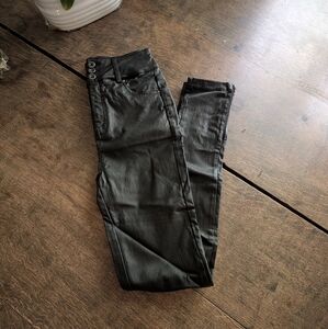 Faux leather high waisted pants
